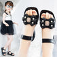 Girls Sandals Girls Summer Soft Sole Low Heel Beach Sandals Anti-slip Bow and Beads Decoration Casual Princess Sandals