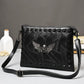 Business Briefcase Men Black Rivets Large Capacity Anti-theft Shoulder Crossbody Mobile Phone Bag