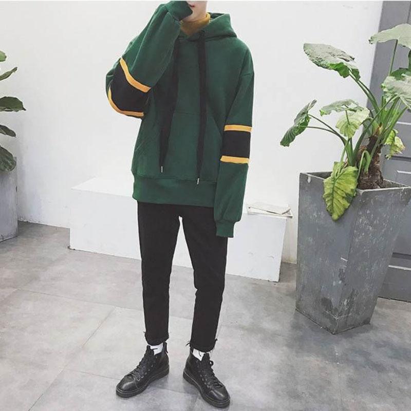 Winter Korean Style Warm and Comfortable Loose Plus Velvet Thick Couple Sweater All-match Hooded Pullover Jacket for Men and Women