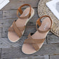 Summer Non-slip Wear-resistant Beef Tendon Bottom Elastic Roman Flat Bottom Student Fashion Korean Style Sandals Women