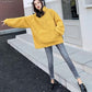 Autumn and Winter Lamb Wool Sweater Female Students Loose Long-sleeved Jacket Hooded Sweater Women