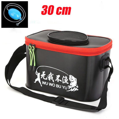 EVA Portable Fishing Bag Folding Thickened Live Fish Tank Water Tank Bucket Camping Fishing Tackle Fish Box Travel Fishing Tackle