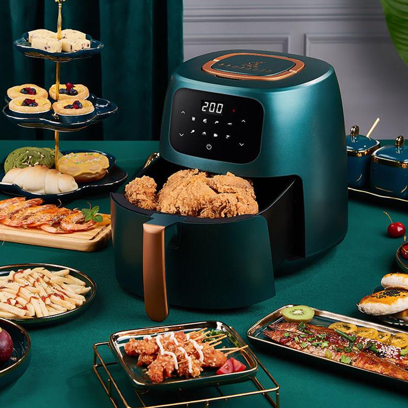 Household Multifunctional Air Fryer Automatic French Fries Machine Large Capacity Electric Fryer Without Oil Fume