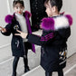 Winter Padded Warm Girls' Padded Jacket New Medium and Large Children's Padded Jacket Children Medium and Long Padded Jacket Little Girl Padded Jacket