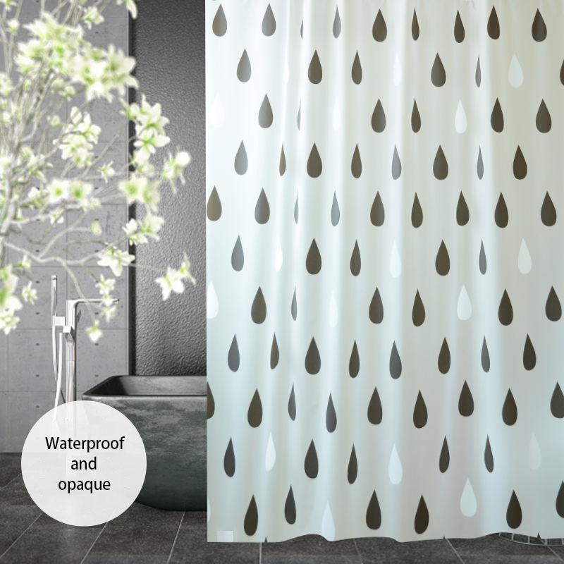 Shower Curtain, Hygienic Partition Curtain, Waterproof and Mildew Proof Curtain, Dry and Wet Separation