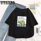 T Shirt Women Summer Printing O Neck T-shirt Women Plus Size Sleeve Shirt Women