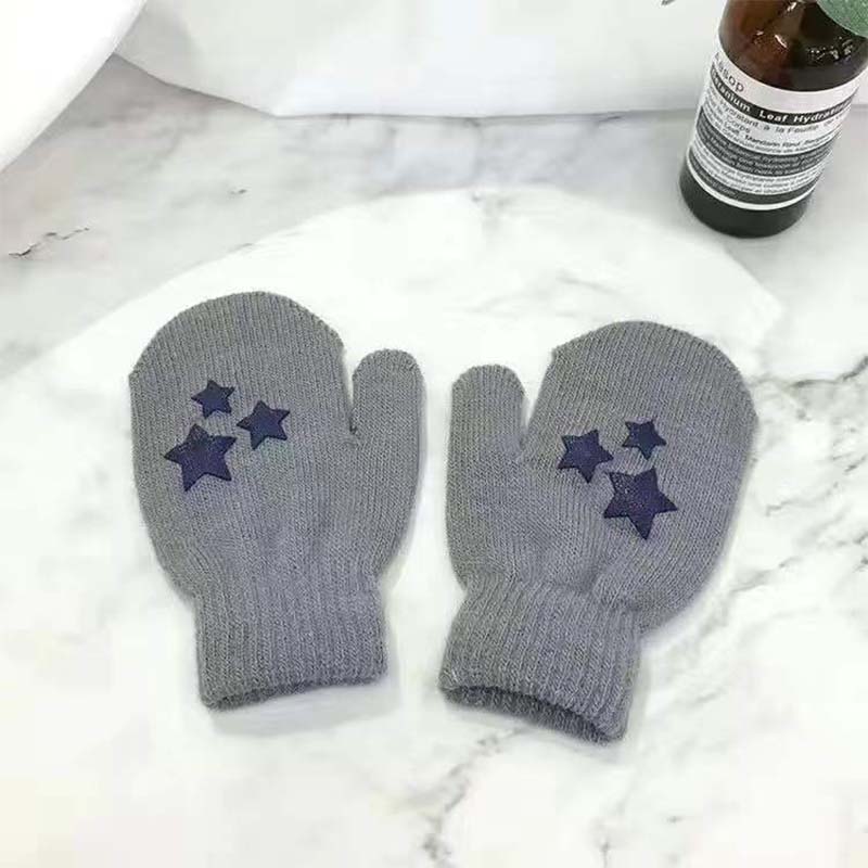 Baby Gloves Autumn and Winter Infant Children Thin Section Kids Cute Cartoon Warm Fingers