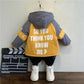 Boys' Autumn and Winter Clothes Thick Coats Tide Winter Foreign Children's Clothes Baby 4 Years Old Plus Velvet Handsome Tops
