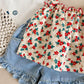Girls' Suit Summer Fashion Girl Baby Korean Style Comfortable Western Style Sling Cute Shorts Two-piece Suit