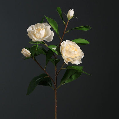 Simulation Gardenia Fake Flower Silk Flower Home Decoration Living Room Dining Table Vase Flower Arrangement Floral Decoration