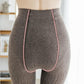 Knitted Twist Leggings Women's Spring and Autumn Thin Pantyhose White Gray Coffee Color Stepping Pants Nine-point Bottoming Socks Stretch Pants