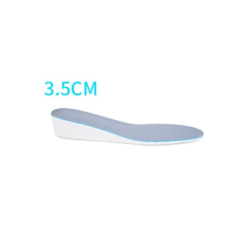Unisex Inner Heightening Insole Free Cutting Thickened Invisible Soft Bottom Shock Absorption Heightening Insole Sports Breathable Insole