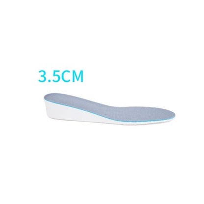 Unisex Inner Heightening Insole Free Cutting Thickened Invisible Soft Bottom Shock Absorption Heightening Insole Sports Breathable Insole