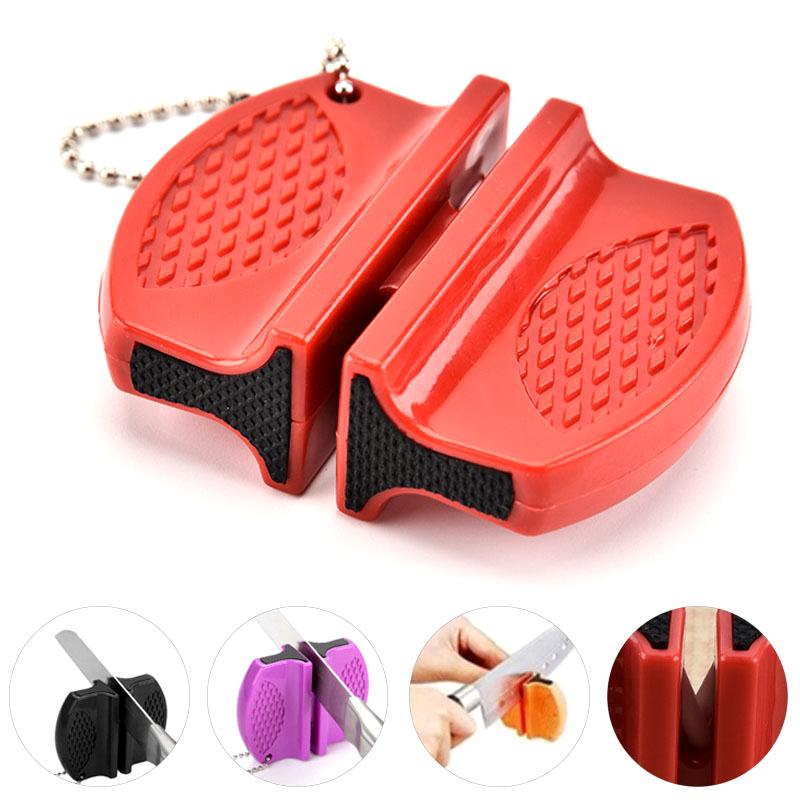 2pcs Portable Mini Fast Sharpener Multi Function Sharpener Home Kitchen Gadgets