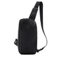 Chest Bag Men Black Large Capacity Multi-pocket Nylon Shoulder Bag Outdoor Sports Pockets
