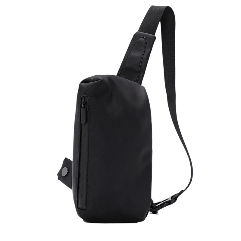 Chest Bag Men Black Large Capacity Multi-pocket Nylon Shoulder Bag Outdoor Sports Pockets