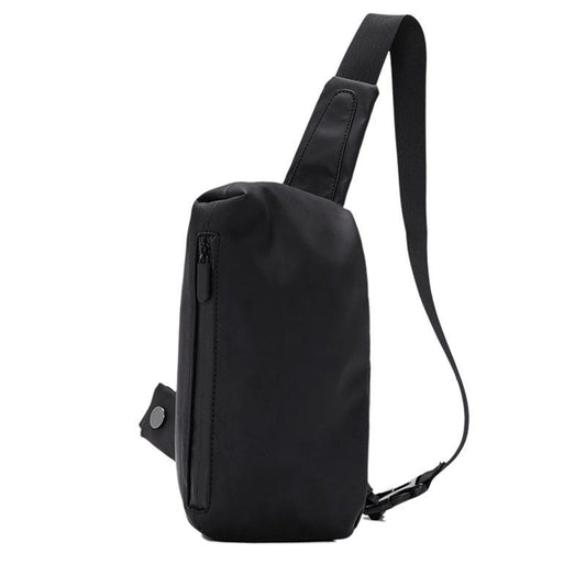 Chest Bag Men Black Large Capacity Multi-pocket Nylon Shoulder Bag Outdoor Sports Pockets