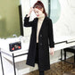 Women Winter Autumn Single Breasted Coat Long Trench Coats Outerwear Casual Wool Overcoat Ladies