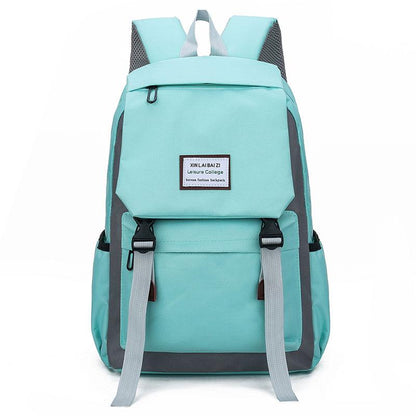 Student Schoolbag Female Korean Version of The Large-capacity Campus Style High School College Students Casual Simple Canvas Backpack