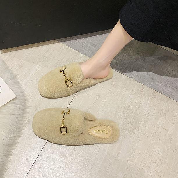Ladies Fashion Trend Cotton Slippers Design Sense Flat Shoes Indoor and Outdoor Leisure Necessities