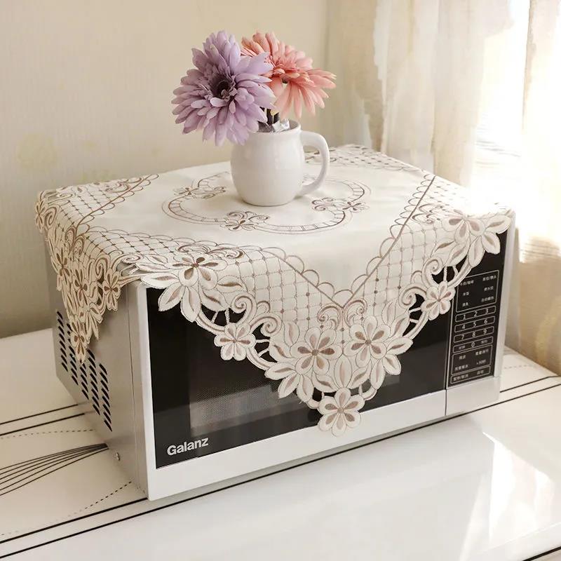 European Microwave Oven Cover Fashion Cover Towel Oven Cover Dust Cover Cover Cloth Cover Towel Curtain