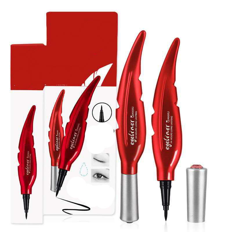 Long-lasting natural waterproof and sweat-proof eyeliner feather eyeliner is not easy to fade