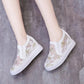 Increase Women's Cloth Shoes In Spring and Summer Hollow Embroidery Women's Single Shoes Casual Net Shoes