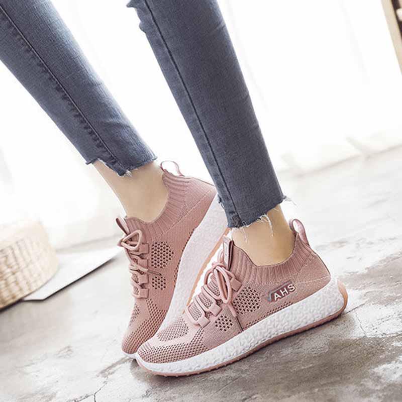 Plus Size 35-40 Summer Women White Mesh Sneakers Students Running Basketball Shoes Breathable Shockproof Non-slip Skate Shoes
