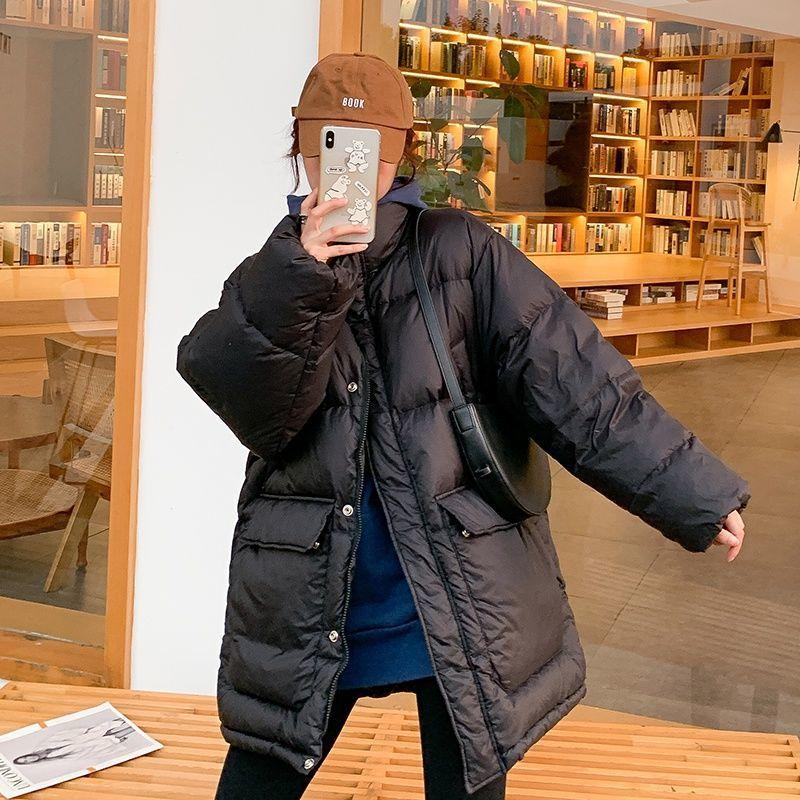 Padded Jacket Winter Coat Women Thick Cotton Coat Korean Style Loose Mid-length Cotton Coat Oversize Women's Trend