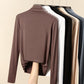 Spring New Women's Half Turtleneck Bottoming Shirt with A Slim Plus Size Top