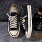 Men Canvas Fashion Brand Casual Shoes Flat for Men Comfortable Lace Up Zapatos Sapatos Youth  Sneakers