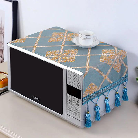 Microwave Oven Cover Dust Cover Fabric Cover Oil Cover Cloth Oven Cover Three-sided All-inclusive