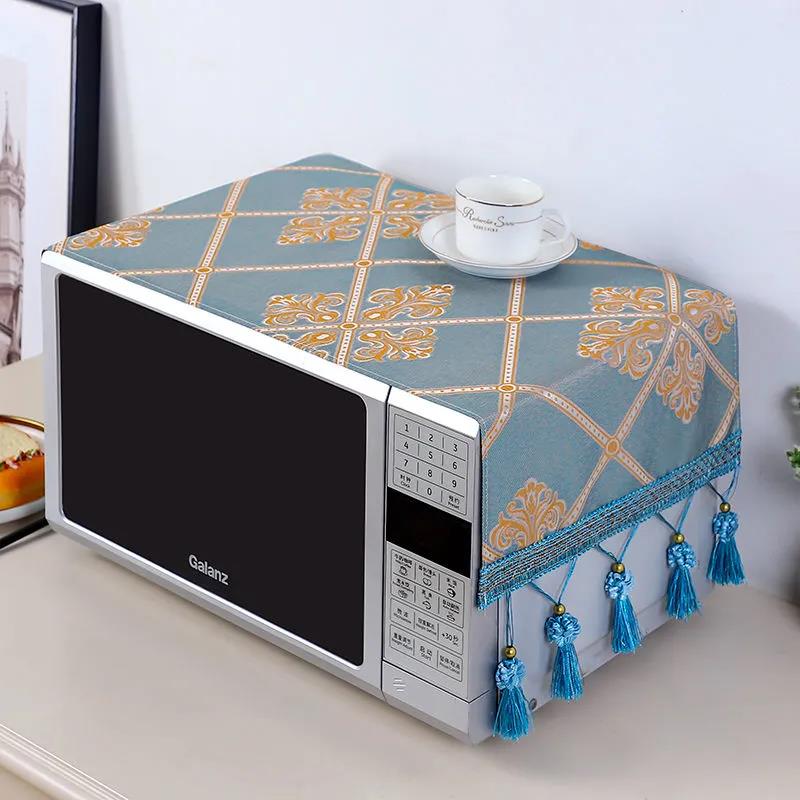 Microwave Oven Cover Dust Cover Fabric Cover Oil Cover Cloth Oven Cover Three-sided All-inclusive