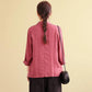 Loose Solid Color Cotton and Linen Small Suit Spring and Summer Linen Top All-match Long-sleeved Casual Temperament Jacket Women