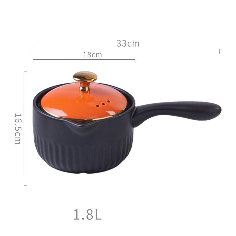 Small Milk Pot Complementary Food Pot Instant Noodle Casserole Non-stick Milk Pot High Temperature Nutrition Pot Gas