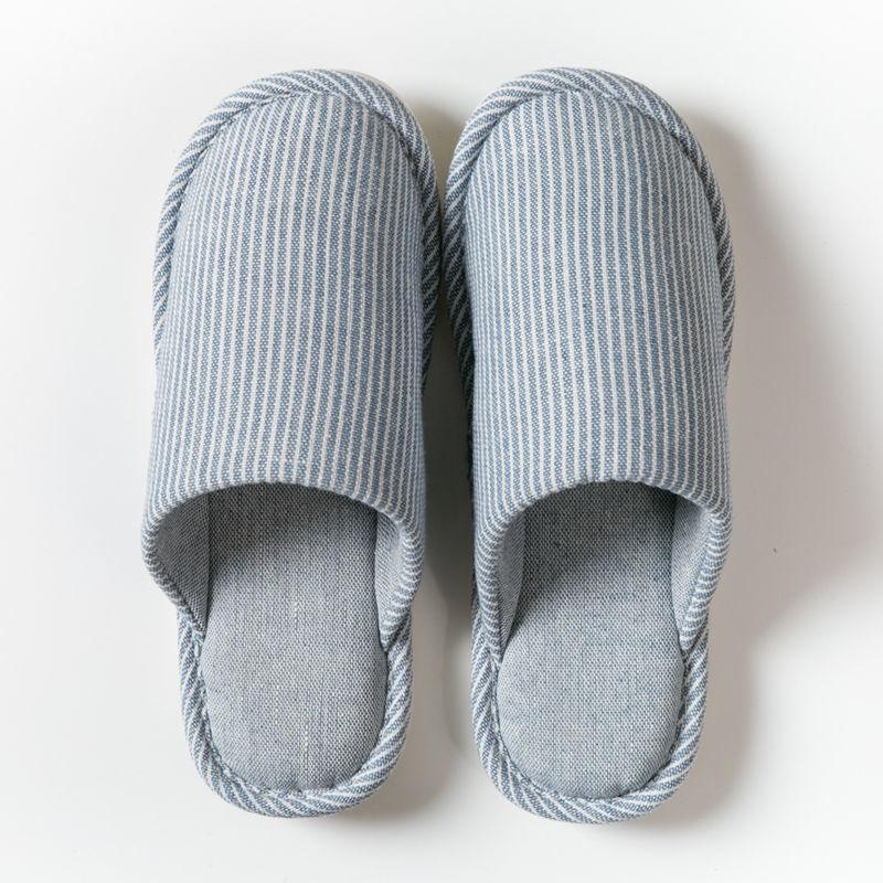 Spring and Autumn Simple Indoor Slippers Anti-skid Soft Bottom Men's Cotton Slippers