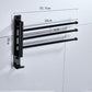 Space Aluminum Towel Rack Rotatable Multi-bar Toilet Stainless Steel Bathroom Towel Bar Hardware Pendant Rack