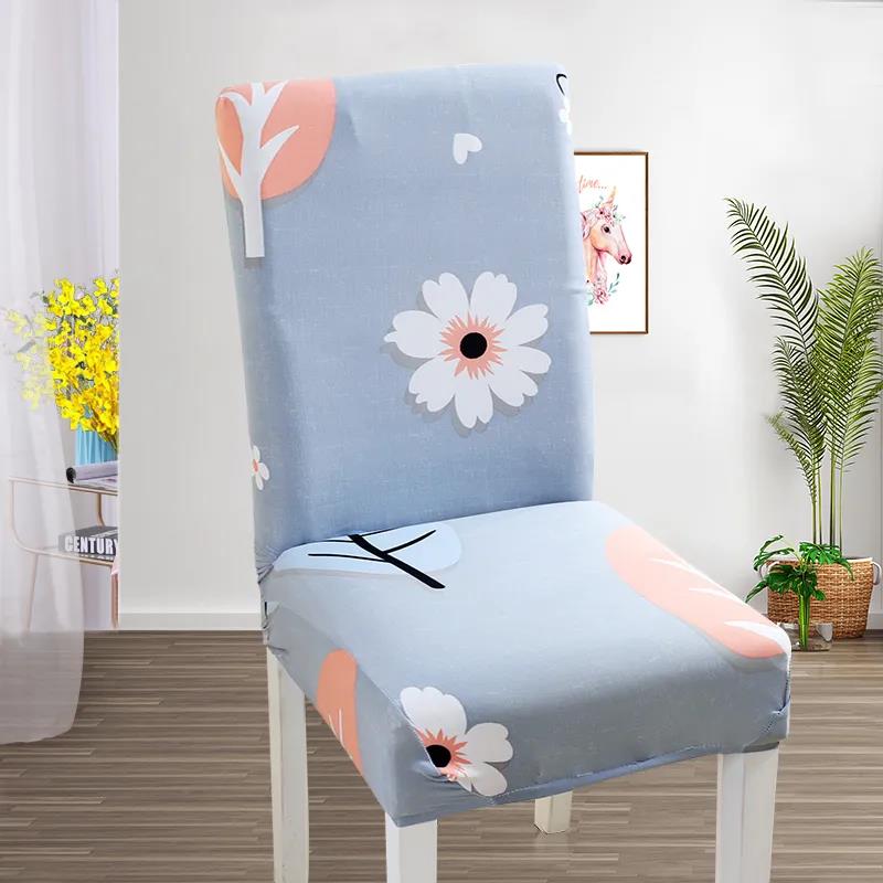 Chair Cover Elastic Universal One-Piece Chair Cover Fabric Home Dining Chair Cushion Stool Back Seat Cover Hotel