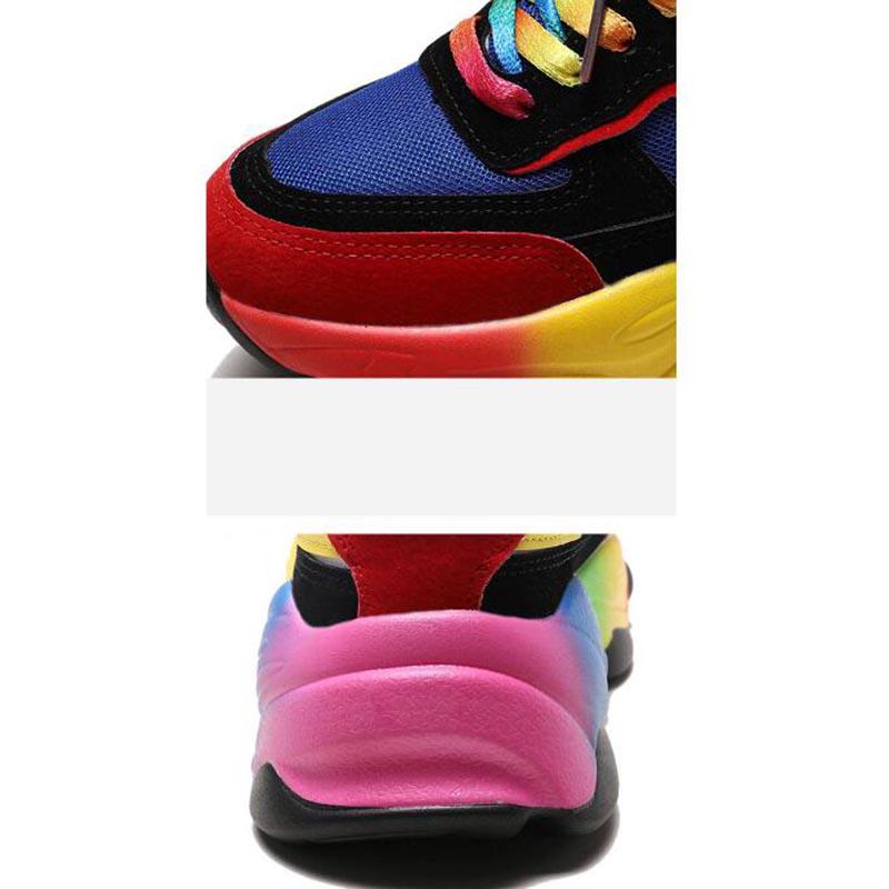 Women Trendy Women Sneakers Thick Sole Ladies Platform Shoes Chunky Dad Sneakers Chaussures