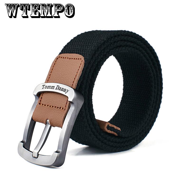Fashion Belt For Man Canvas Belt Striped Design Casual Men's Belts  Tactical Belt For Jeans