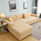 Solid Colors Slipcovers Plush Thicken Sofa Cover 1/2/3/4 Seats L Shape Recliner Protector Cover Set