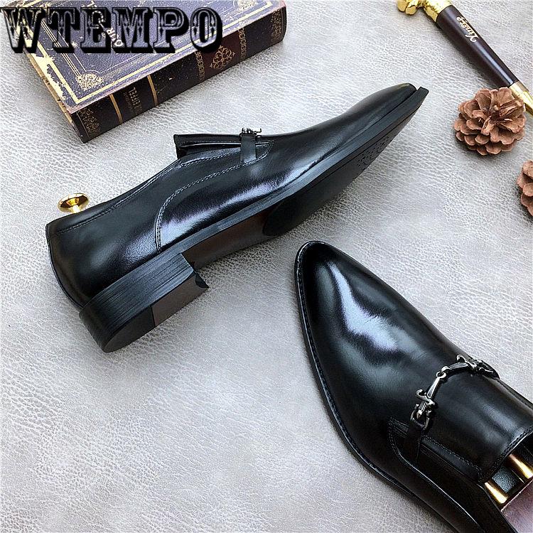 Set of toe scalp shoes fashion men's suede leather comfortable breathable casual business shoes