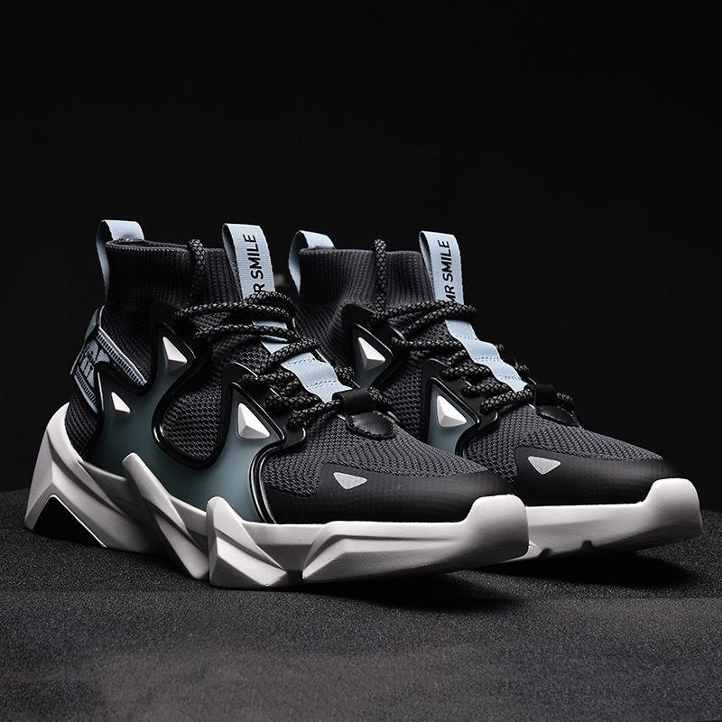 Original Retro Basketball Shoes for Men Air Shock Outdoor Trainers Light Sneakers Young Teenagers High Boots Basket