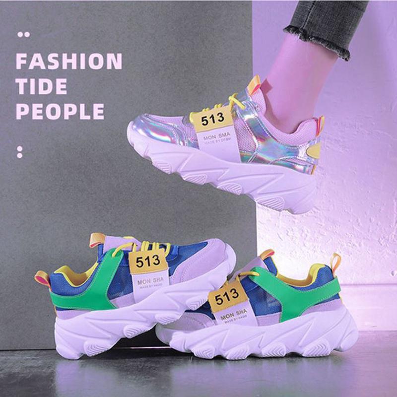 Shoes  Female Students Korean Version  All-match Casual Breathable  Comfortable Sports Shoes Flat Running Shoes