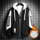 Autumn and Winter Jacket Men's Thickened Plus Fleece Hooded Jacket Trend Youth Cardigan Baseball Uniform Jacket