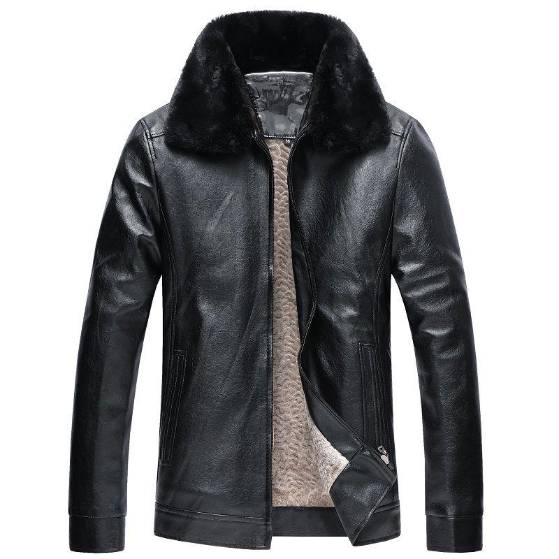 Thick casual leather jackets plus size men's clothes autumn and winter men's jackets