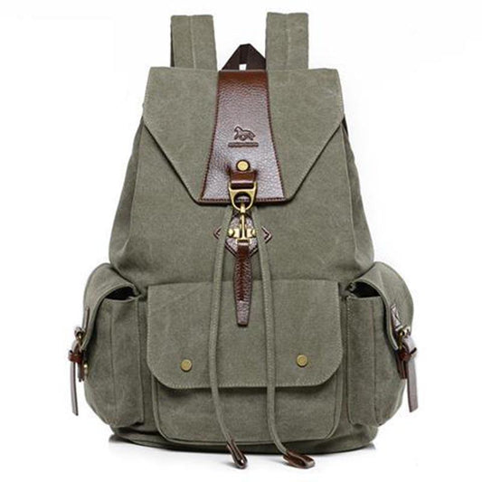 Men Male Canvas Backpack Casual Rucksacks Laptop Backpacks College Student School Bag Backpack Women