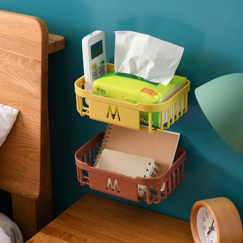 Sanitary Paper Frame Bathroom Round Paper Tissue Box Wall Hanging Toilet Toilet Paper Storage Rack
