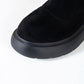 Black Boots Woman Autumn and Winter Velvet Elastic Boots Korean Version of Wild Short Boots Increased Thick-soled Boots Martin Plush Boots