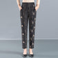 Women's Pants Middle-aged and Elderly Stretch Casual Pants Mother Pants Large Size Elastic High-waist Straight-leg Pants Elderly Women's Pants